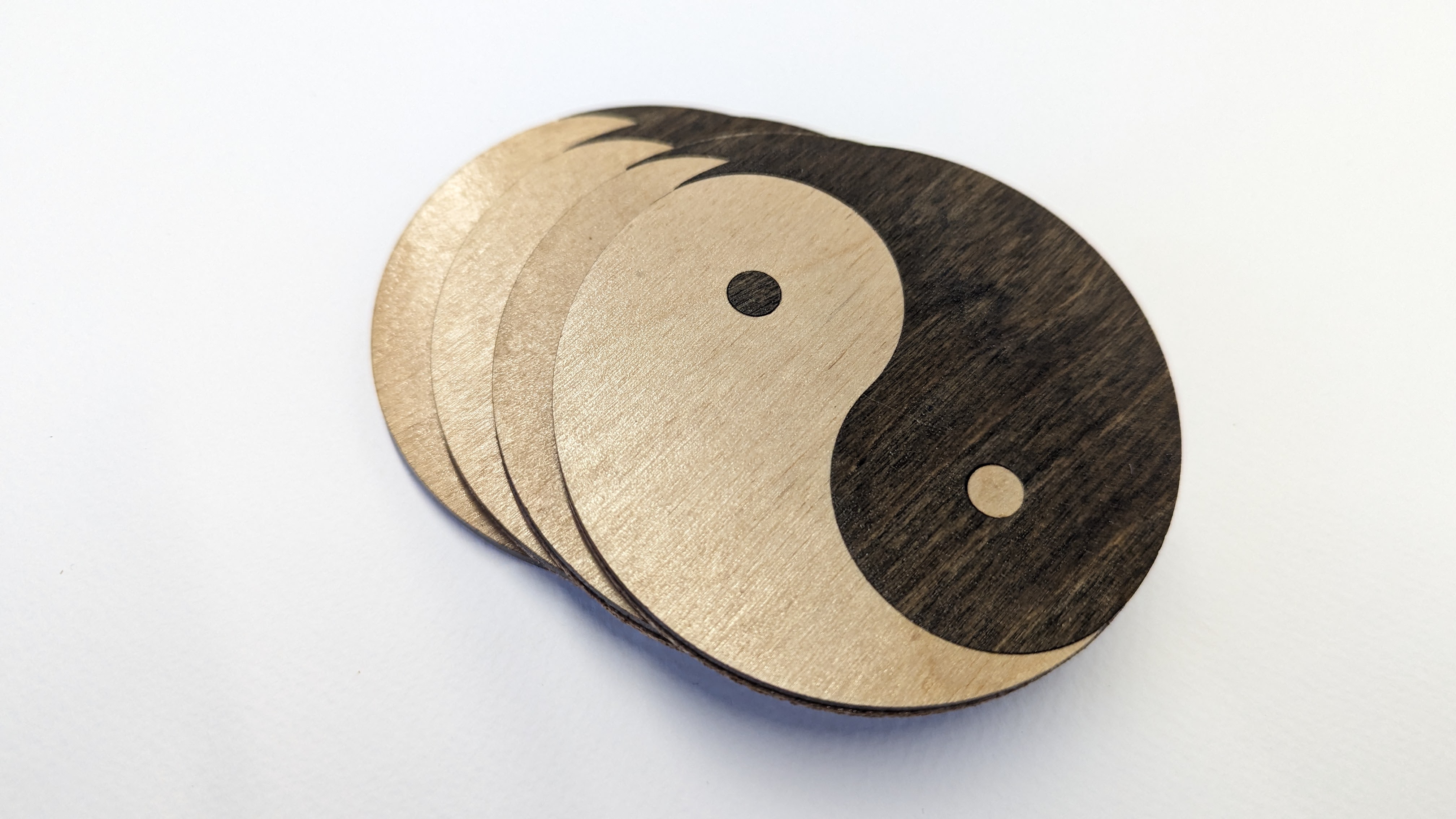 Yin/Yang Coasters